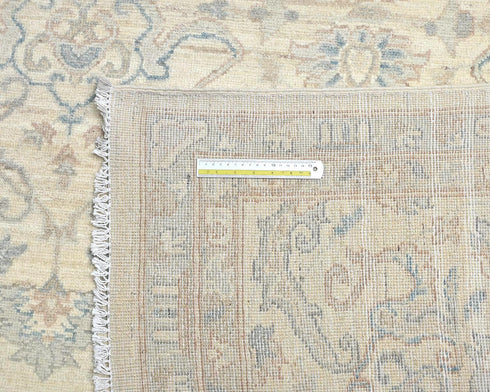 12x15 Feet Zeigler Beige Afghan Hand Knotted Wool Area Rug
